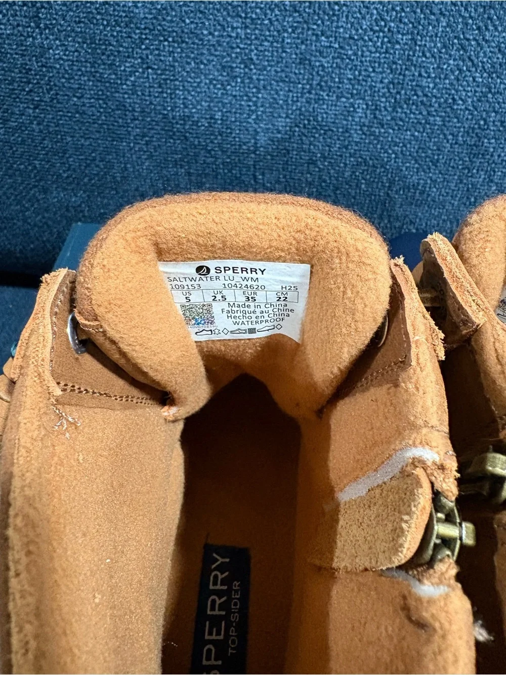 NIB- Women’s Sperry Saltwater Thinsulate Duck Lug Boot, Leather, Waterproof Sz 5